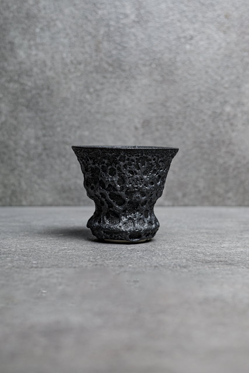 goblet pot -silver apollo- S