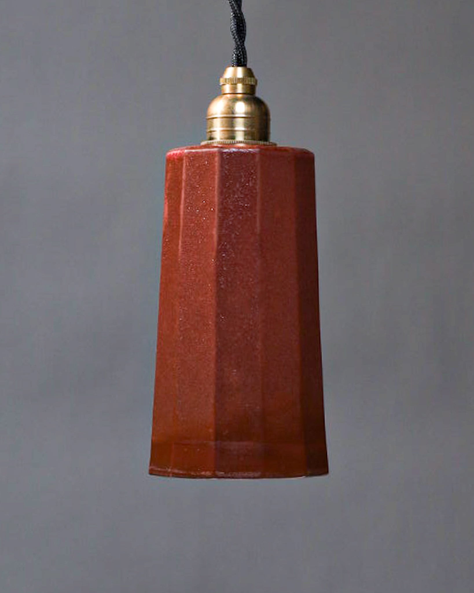kaleido flute pendant light -ancient red-