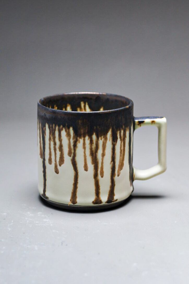 G-E-N stackable mug -melty black-